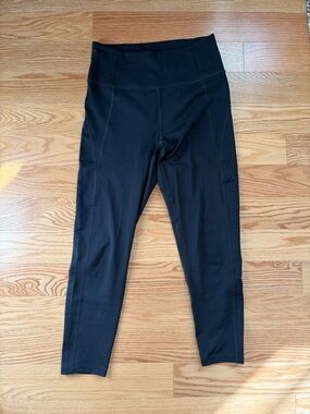 girlfriend collective Black High-Rise Compressive 7/8 Length Leggings